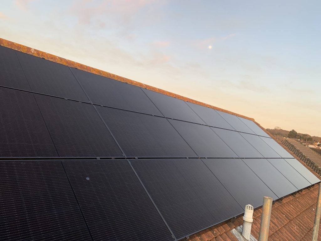 residential solar panel installation